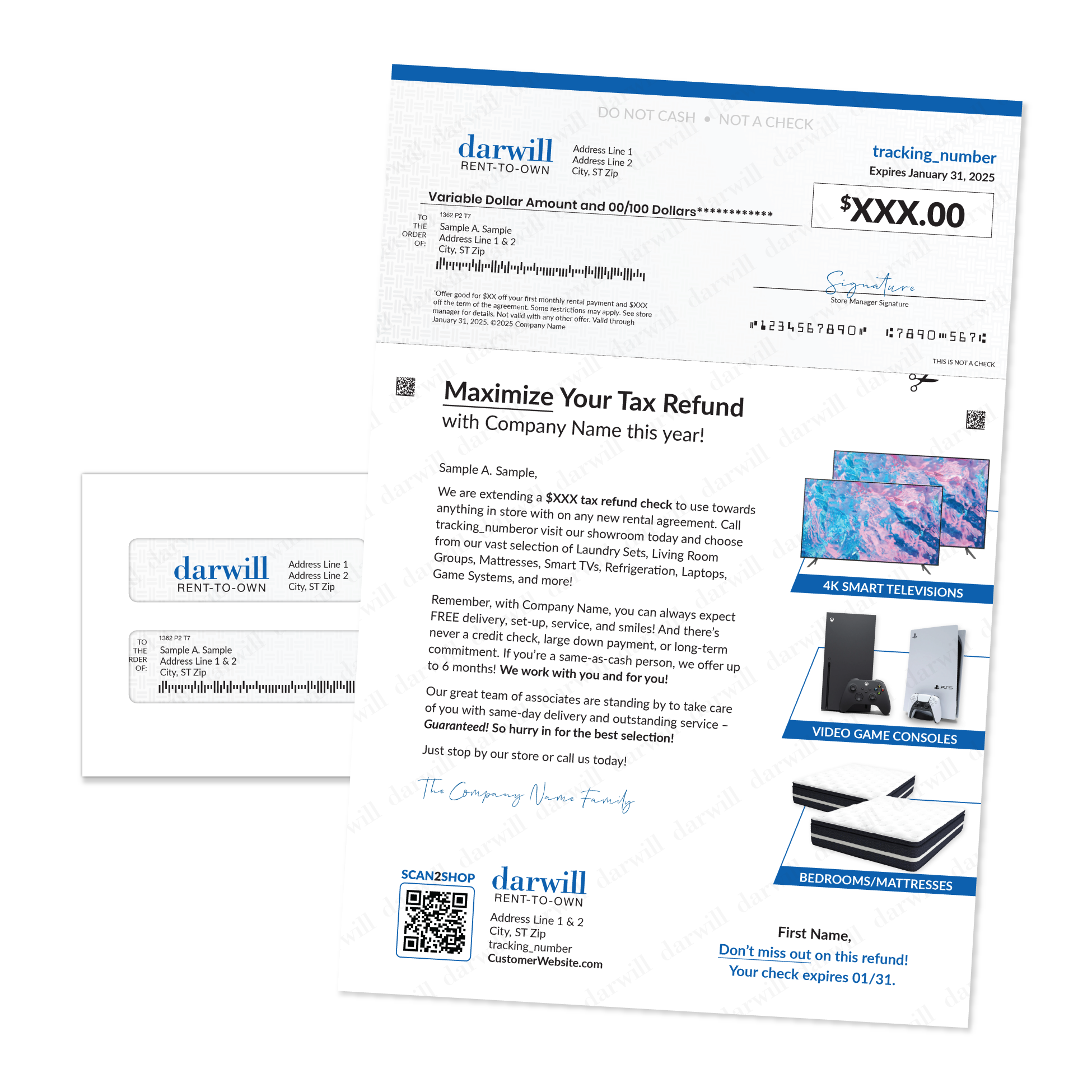 Tax Rebate Check Letter