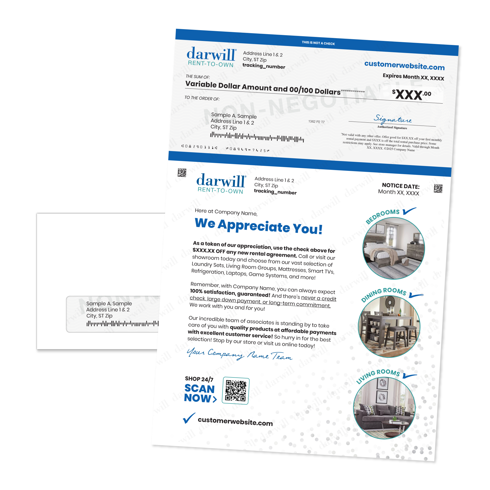 Customer Appreciation Check Letter