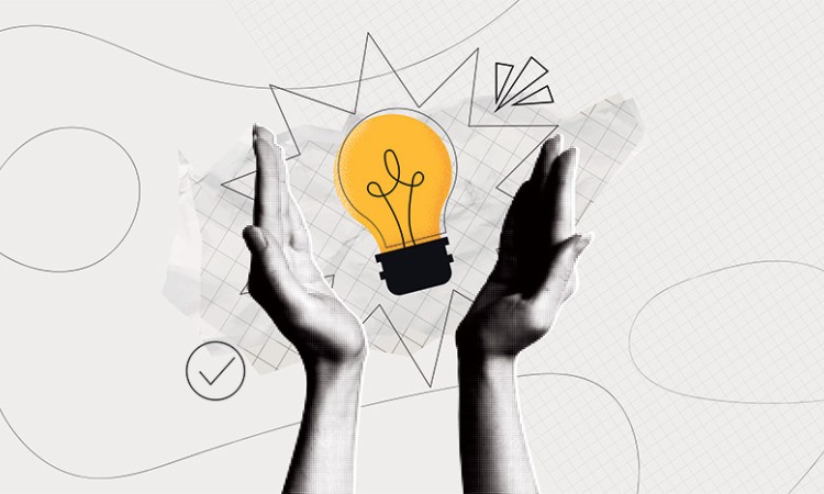Image of two hands surrounding a lightbulb to show new ideas to make your marketing campaigns work.